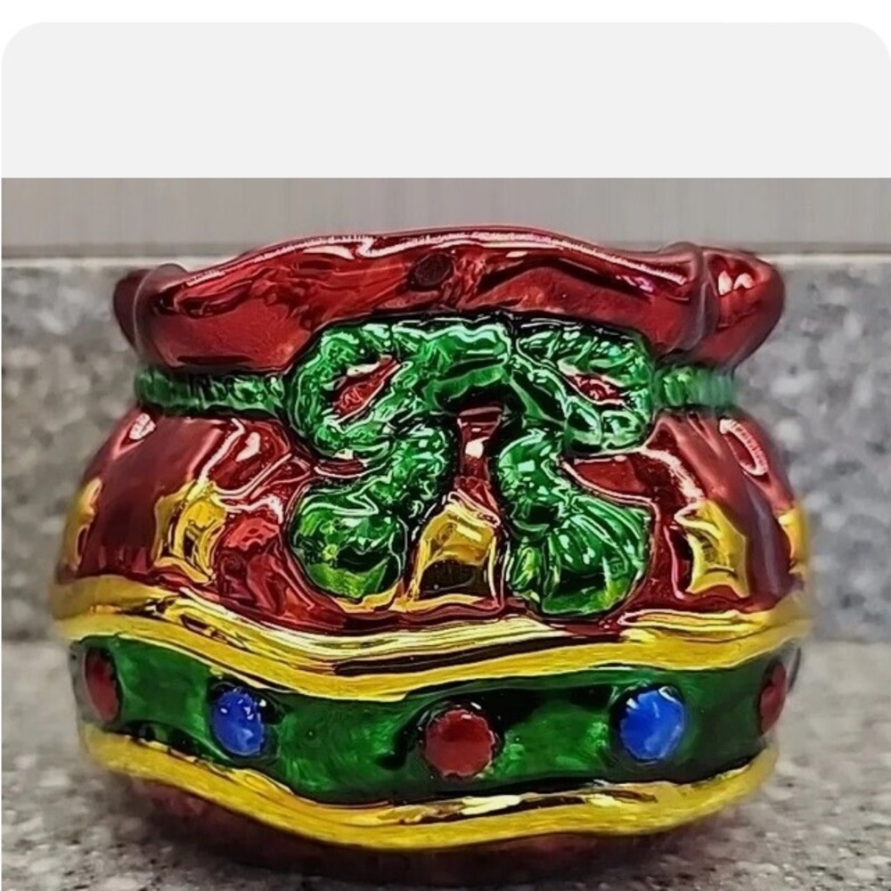 New in Box So Cute! Christmas Ornament Dip Bowl/Spreader Set Love This!!